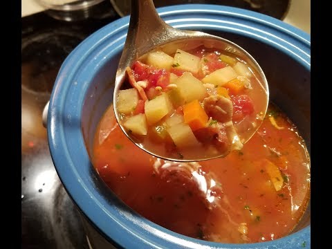 Manhattan Clam Chowder- Slow cooker recipe