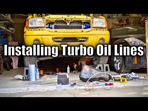 How to TURBO a Ford Ranger 3.0 *PT. 3* (Oil lines) - YouTube