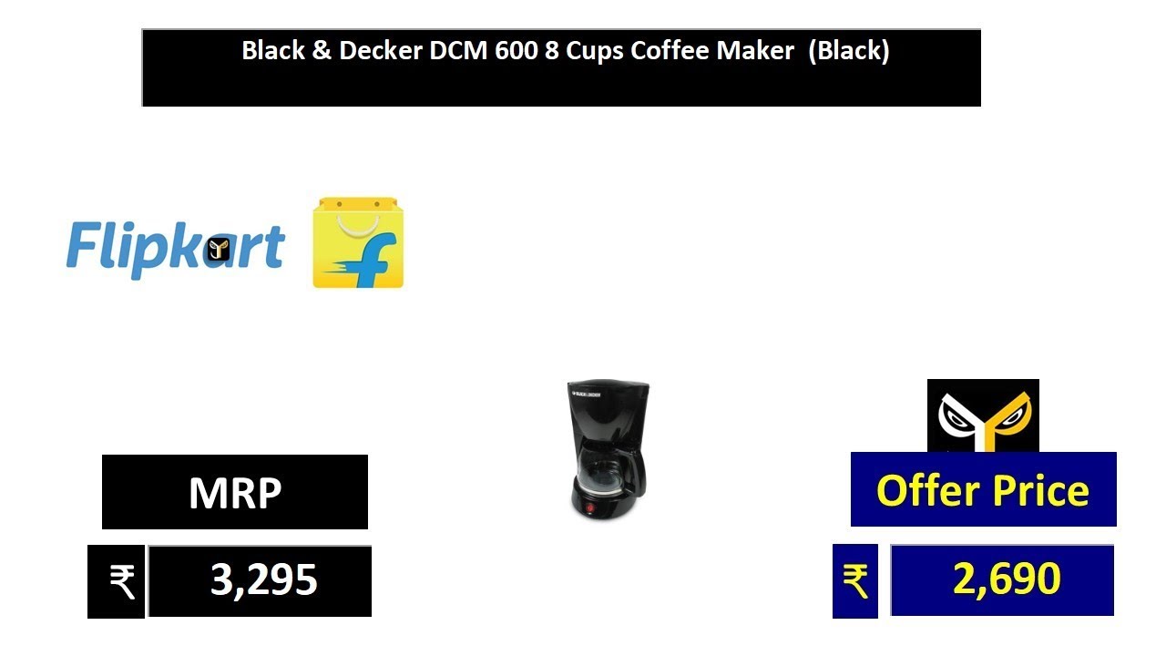 Black \u0026 Decker DCM 600 8 Cups Coffee 