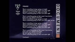 R.E.M. Remixed - Strange (Quiet Music Version)