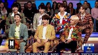 BTS Chats The Success Of The Group &amp; Speaking At The U.N. On (GMA)