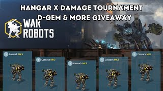 War Robots Hangar X livestream Competition, D-Gem & Inferno Giveaway
