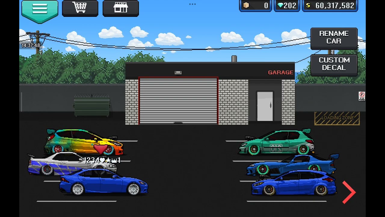 Lexus na pixel car racer