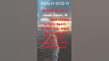 Thumbnail of PSALM 51:10 -11 Create in me a clean HEART @The1HouseofPrayer