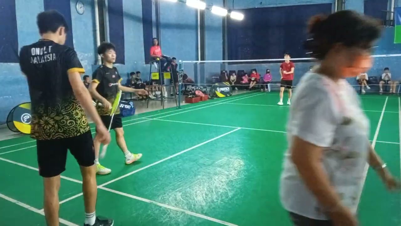 Badminton Final 12th Rawang Open Men's Double U18 Tour Lee Tao / Zi