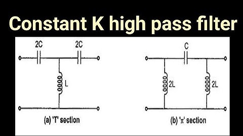 Constant K high pass filter | Derivation| network analysis | diploma |pls subscribe for more videos