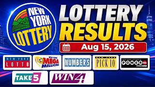 New York Lottery Results Today - August 15 2026