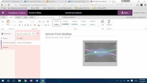 OneNote Online Insert Pictures