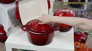 🔥Cookware Showroom: Cast Iron Cooking Casserole Fry pan Saucepan | Raylon Enterprise