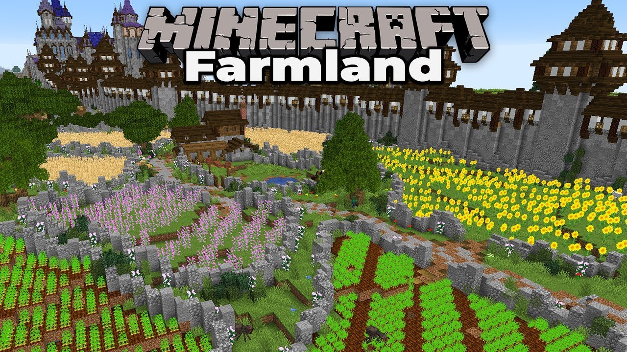 How to Build Custom Farmland in Minecraft 1.14 : Single Player Survival