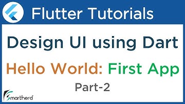 First Flutter Application using Dart: PART-2 Flutter Tutorial for Beginners using Dart #1.4