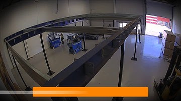 Rack Storage Systems - Used Mezzanine Floor Installation.