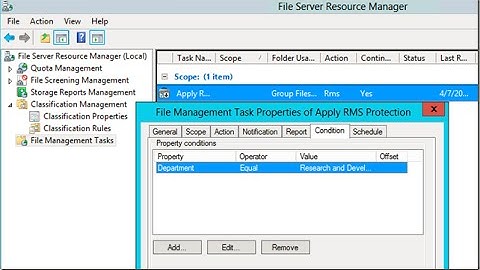 FSRM Window Server 2012R2 Part 5: Configure Data Classification and Management Tasks