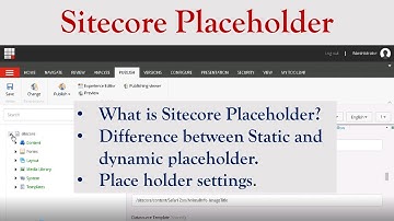 Sitecore Placeholders with Syntax| Differnce b/w static & dynamic placeholders |Placeholder Settings
