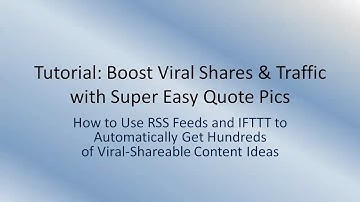 How to Automatically Get Daily Viral Quote Pics with RSS Feeds and IFTTT