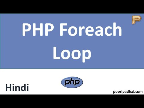 PHP foreach Loop | How we use it with Real Life Example- Hindi
