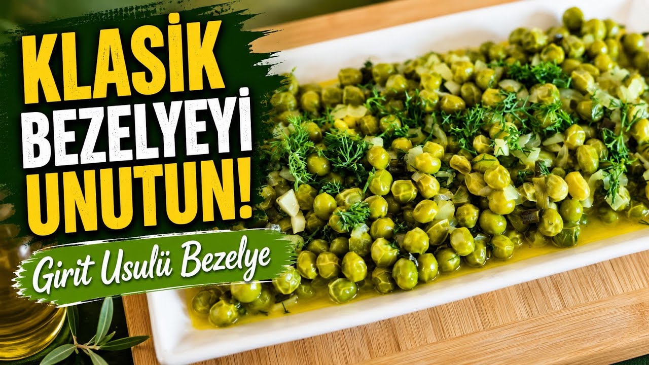 🌿 Girit Usulü Bezelye Tarifi | Klasik Bezelyeyi Unutun!