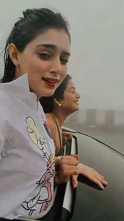 Mallika and Manisha aka Radha and Jambavati enjoying the rain🌧