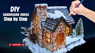 DIY Amazing Stone House using cardboard  | DIY Winter house | Christmas village @DIYAtelier by DIY Atelier 5,840 views 5 months ago 19 minutes