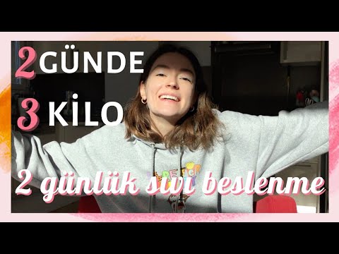 2 GÜNLÜK SIVI BESLENME | Detoks ile 2 Günde 3 Kilo Verdim