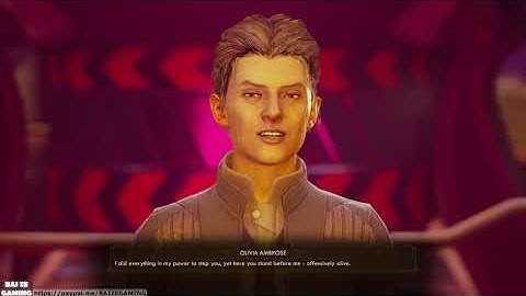 Shoving Olivia Ambrose into Reactor LOL! Ending Cutscenes! Outer Worlds Peril On Gorgon 8