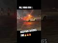 SCATPACK CATCHES ON FIRE‼️🔥🤯 #viralvideo #shorts #reels #dodge #fire #crazy #392 #scatpack #hemi