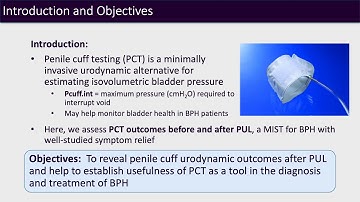 #259 Prostatic Urethral Lift (PUL) Can Reduce Voiding Bladder Pressure Demonstrated by Penile Cu...