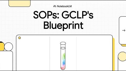 4  SOPs  GCLP s Blueprint