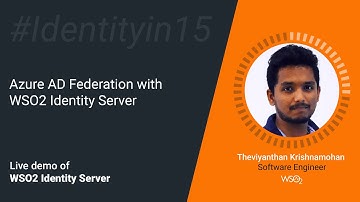 Azure AD Federation with WSO2 Identity Server #Identityin15