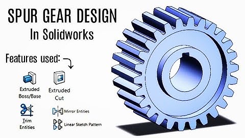 How to make Spur gear in Solidworks - A Step by step guide #solidworks #spurgear #tutorial 