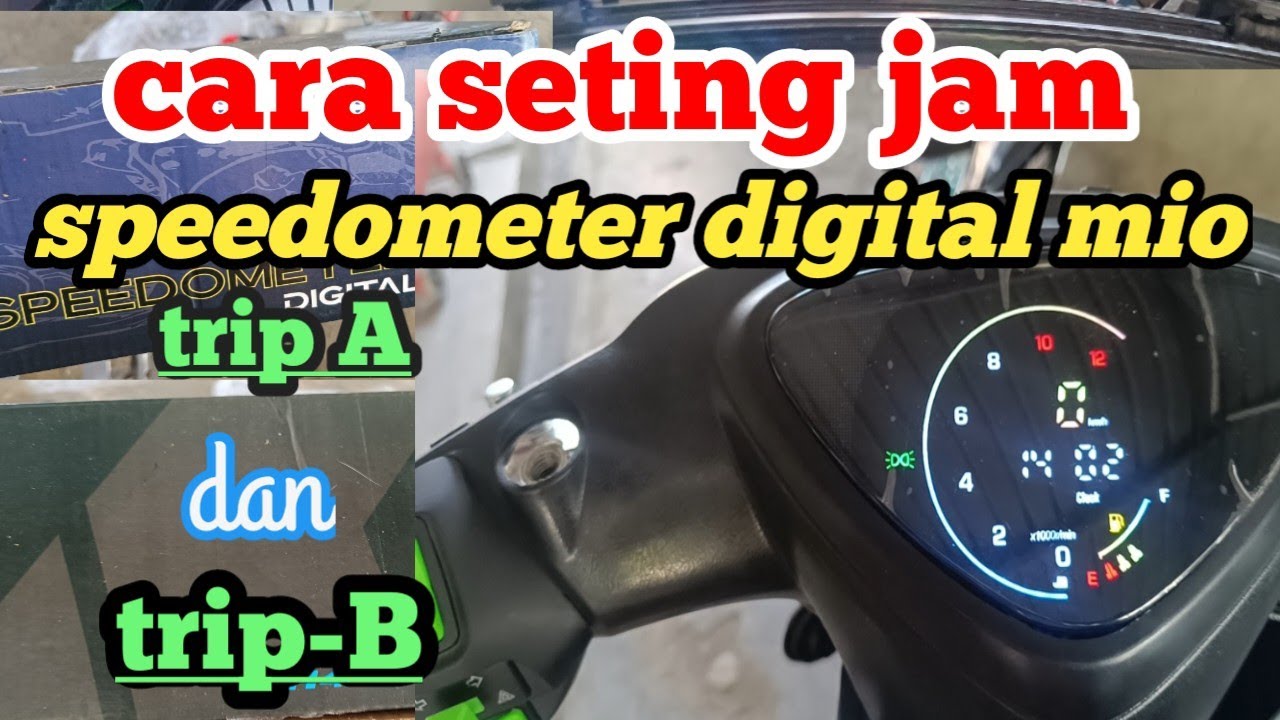 Cara seting jam dan trip speedometer digital mio sporty karbu