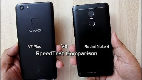 Vivo V7 Plus Vs Redmi Note 4 SpeedTest Comparison I Hindi