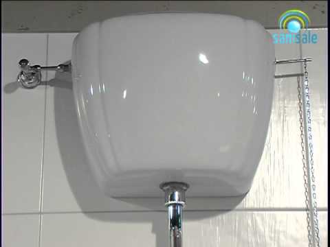 Globo Ceramica Paestum Hooghangend Reservoir Met Chroom Ketting