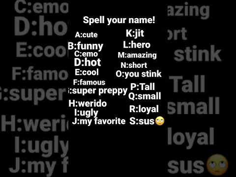 Hey..what’s your name spell it out!🤍🥰 - YouTube