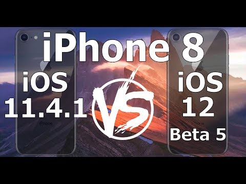 iPhone 8 : iOS 12.2 Final versus iOS 12.1.4 Speed Test (Build : 16E227). 