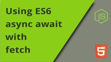 Efficient ES6 async await with fetch