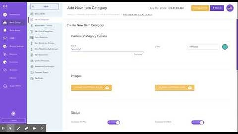 Add Menu Category and Sub Category (Cloud Base POS System)