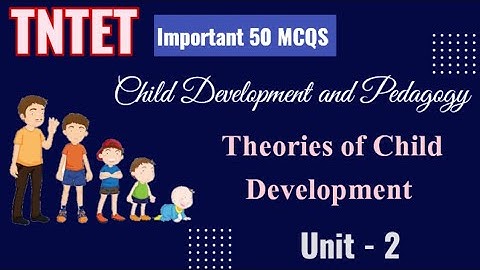 50 important MCQS from Theories of Child Development | TNTET  Unit 4 Child Development and Pedagogy 
