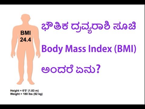 Body Mass Index in Kannada ಭೌತಿಕ ದ್ರವ್ಯರಾಶಿ ಸೂಚಿ By Dr.Prakash Mungli, MD