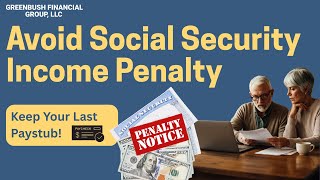 How To Avoid Social Security Income Penalty