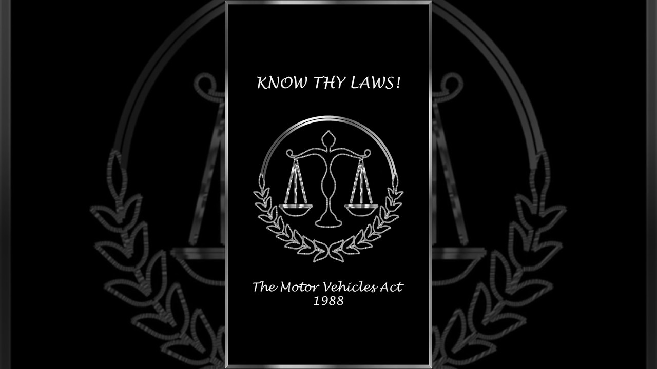 The Motor Vehicles Act, 1988 - 17 #aibe #bci #bareact