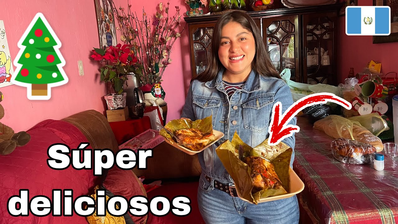 Así son los TAMALES NAVIDEÑOS CASEROS en GUATEMALA 🇬🇹 Navidad 2022