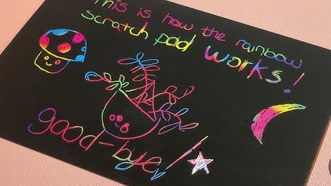 pigipigi Scratch Paper Art for Kids -60 Pcs Magic Rainbow Scratch Paper