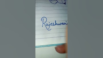 Rajeshwari name signature style💥💥💥 yt shorts#youtube