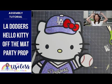 LA Dodgers Hello Kitty Off The Mat Party Prop with Spinning