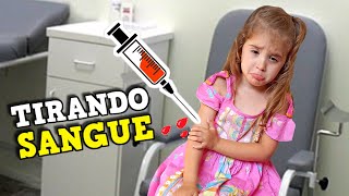 LEVAMOS A MANUELA PARA TIRAR SANGUE ! ELA CHOROU! Rotina da Família Rocha