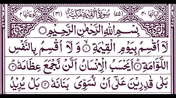 075 Surat Al-Qiyamah (The Resurrection) | Sheikh Yasser Sarhan Eldeeb | سورة القيامة