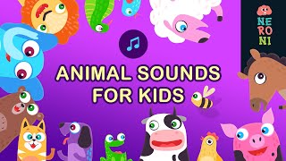 Animal Sounds With Beautiful Animations | Baby First Words | Neroni Kids