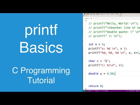 printf Basics | C Programming Tutorial