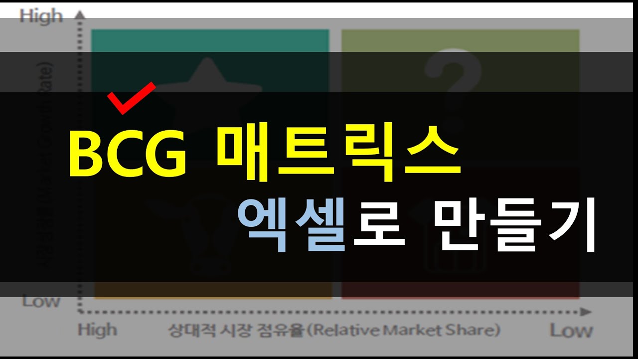 BCG_엑셀로 BCG 매트릭스 만들기